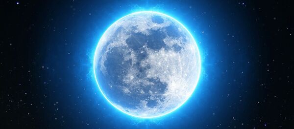 Vista da Lua brilhante (apresentação artística) - Sputnik Brasil