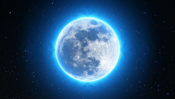 Vista da Lua brilhante (apresentação artística) - Sputnik Brasil