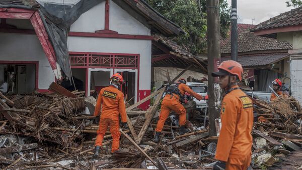 Consequências do tsunami na Indonésia - Sputnik Brasil