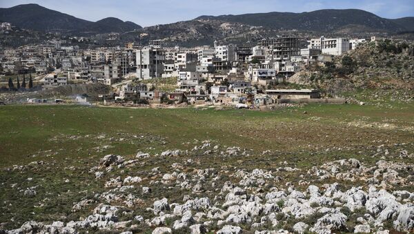 Vista da cidade de Masyaf, na província de Hama, na Síria (imagem de arquivo) - Sputnik Brasil