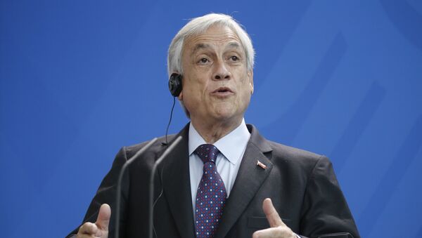 Sebastián Piñera, presidente do Chile - Sputnik Brasil