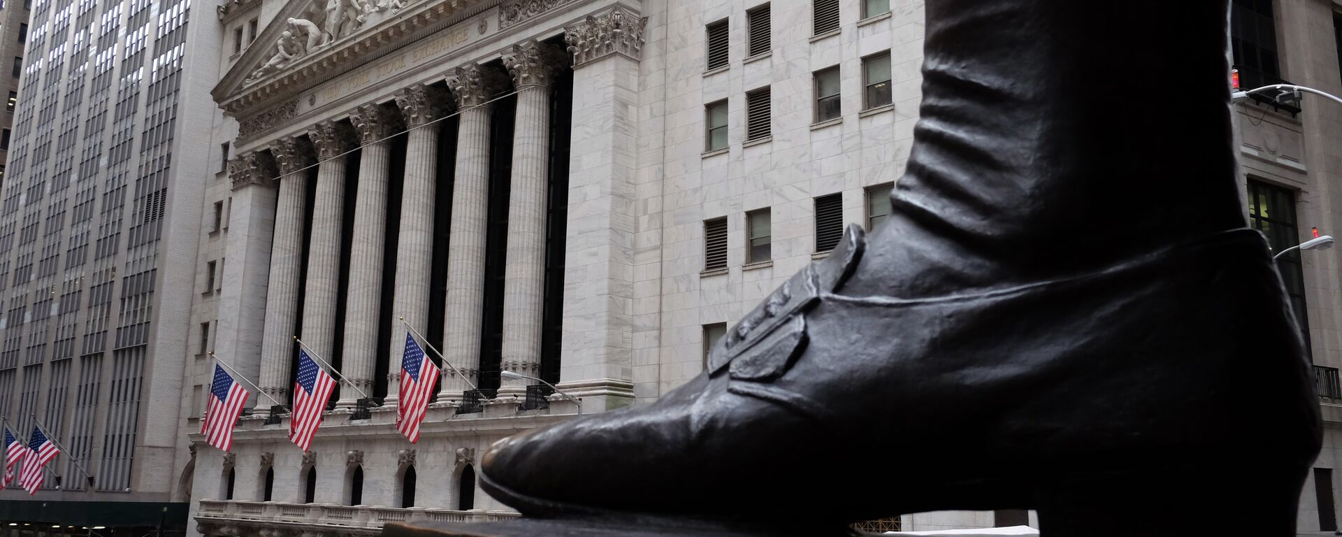 A rua Wall Street em Nova York - Sputnik Brasil, 1920, 29.03.2024