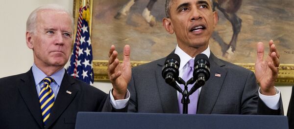 Obama e Joe Biden  - Sputnik Brasil