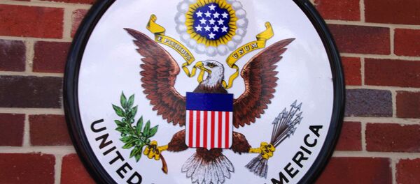 Brasão dos serviços de embaixada norte americanos - Sputnik Brasil