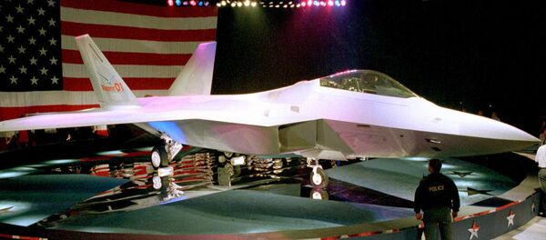 Caça norte-americano F-22 - Sputnik Brasil