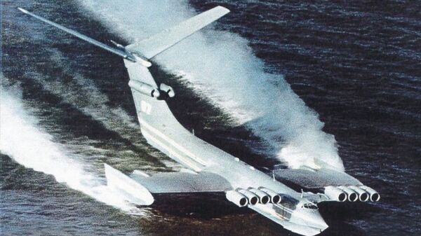 Ecranoplano soviético monstro do mar Cáspio - Sputnik Brasil