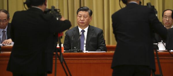 Xi Jinping, líder chinês, durante 40º aniversário da Mensagem aos Compatriotas de Taiwan, Pequim, 2 de janeiro de 2019 - Sputnik Brasil