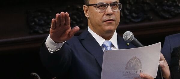 O governador Wilson Witzel toma posse na Assembleia Legislativa do Estado do Rio de Janeiro (Alerj) . - Sputnik Brasil