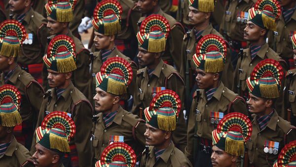 Desfile militar na Índia, janeiro de 2017, foto de arquivo - Sputnik Brasil