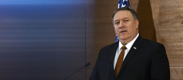 Mike Pompeo no Egito. - Sputnik Brasil
