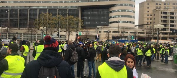 Coletes Amarelos em manifestação realizada no dia 12 de janeiro. - Sputnik Brasil
