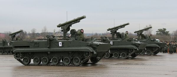 Sistema antitanque russo Khrizantema-S. - Sputnik Brasil