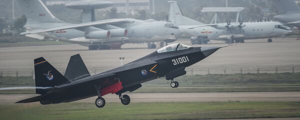 Caça chinês J-31 - Sputnik Brasil
