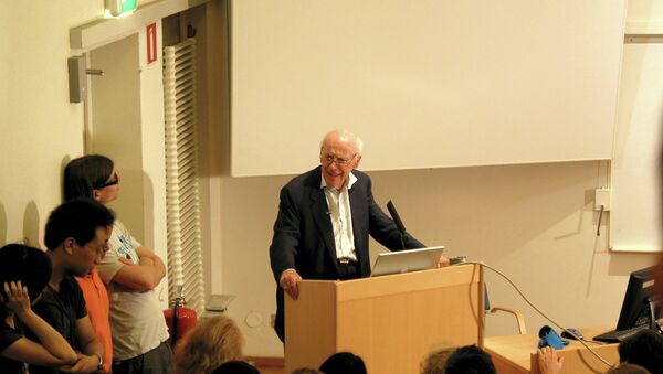 'Pai do DNA', James Watson dá palestra em Estocolmo, Suécia (arquivo) - Sputnik Brasil