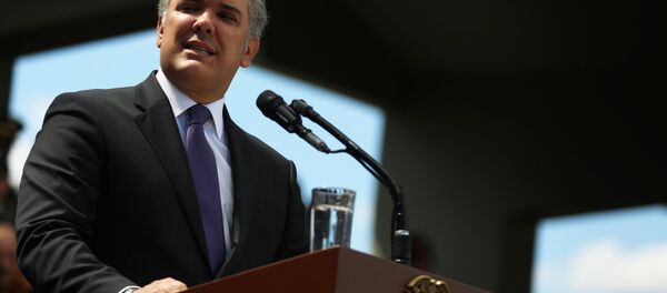 Iván Duque, presidente da Colombia - Sputnik Brasil