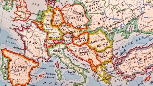 Mapa da Europa (imagem referencial) - Sputnik Brasil
