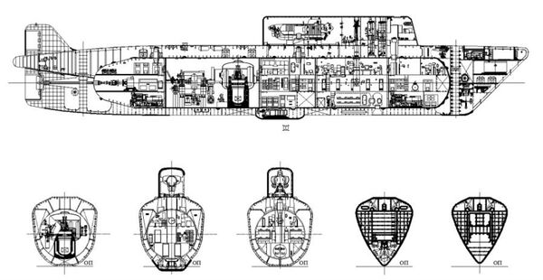 Projeto de submarino quebra-gelo nuclear russo - Sputnik Brasil
