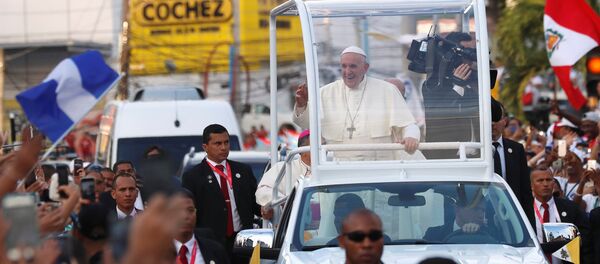 Papa Francisco no Panamá. - Sputnik Brasil