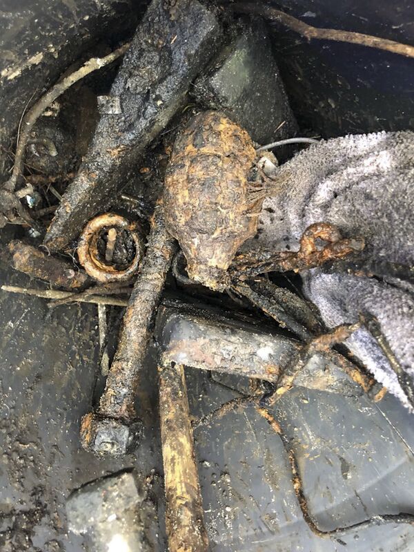 Granada da 2ª Guerra Mundial, encontrada na cidade de Ocklawaha, Flórida, EUA - Sputnik Brasil