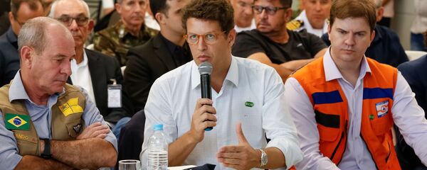 O ministro do Meio Ambiente, Ricardo Salles, durante encontro de trabalho em Belo Horizonte. - Sputnik Brasil