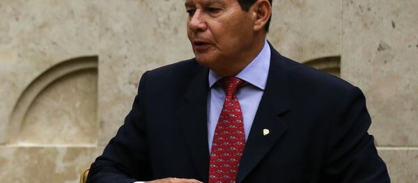 O vice-presidente da República, General Hamilton Mourão durante sessão solene de abertura do Ano Judiciário de 2019 realizada no STF. - Sputnik Brasil