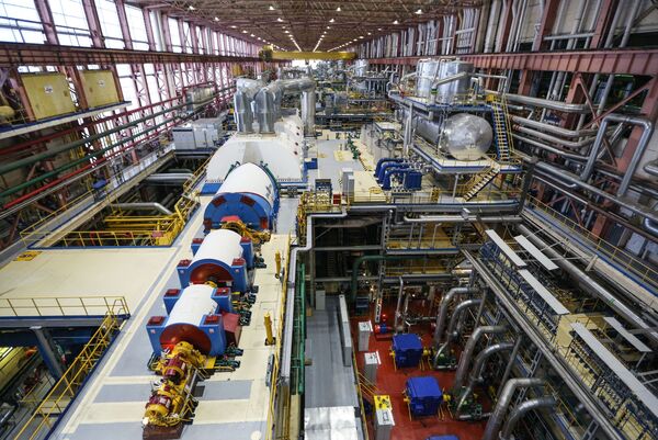 Sala de máquinas da usina nuclear de Kola, situada na região de Murmansk, no noroeste da Rússia - Sputnik Brasil
