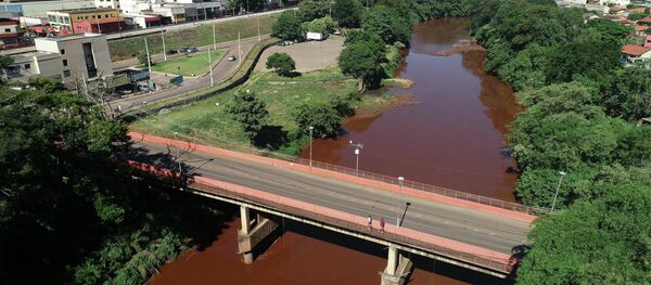 Rio Paraobeba, poluído depois do rompimento de barragem em Brumadinho (MG) - Sputnik Brasil