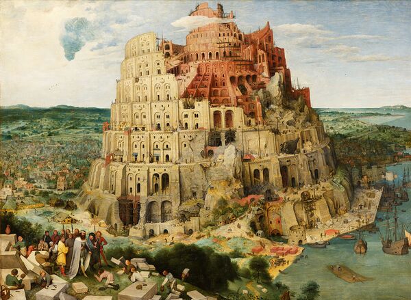 A Torre de Babel, pintura a óleo de Pieter Bruegel - Sputnik Brasil
