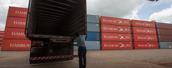 Brasil, Anápolis, GO, 19/12/2013. Vista parcial de área do Porto Seco Centro-oeste, em Anápolis (GO) - Sputnik Brasil
