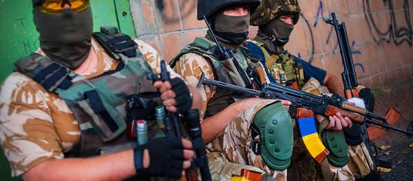 Voluntários de batalhão regional ucraniano - Sputnik Brasil