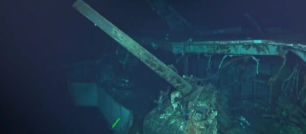 Porta-aviões norte-americano Hornet afundado em 1942 - Sputnik Brasil