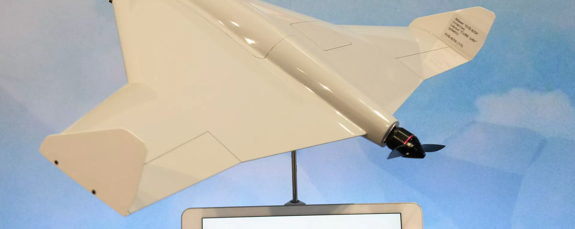 Drone camicase KUB-UAV apresentado pelo consórcio Kalashnikov, Vladimir Dmitriev, durante a exposição internacional de defesa IDEX 2019, em Abu Dhabi Drone camicase KUB-UAV apresentado pelo consórcio Kalashnikov, Vladimir Dmitriev, durante a exposição internacional de defesa IDEX 2019, em Abu Dhabi - Sputnik Brasil, 1920, 16.12.2021