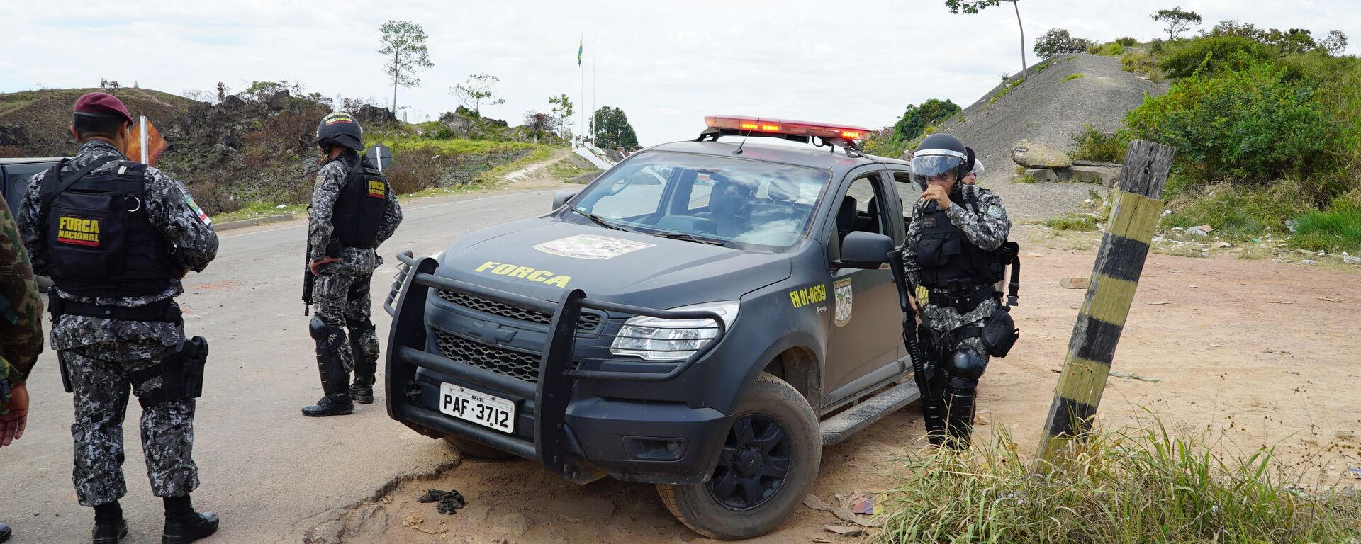 Força Nacional na fronteira do Brasil com a Venezuela, em Pacaraima (RR) - Sputnik Brasil, 1920, 26.11.2025