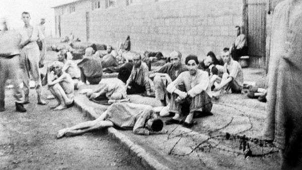 Prisioneiros do campo de concentração de Mauthausen - Sputnik Brasil