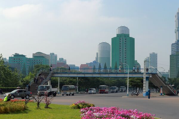 Edifícios residenciais em Pyongyang - Sputnik Brasil