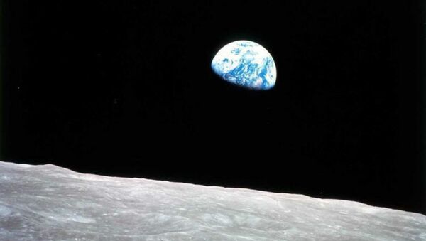 A Terra vista a partir da Lua - Sputnik Brasil