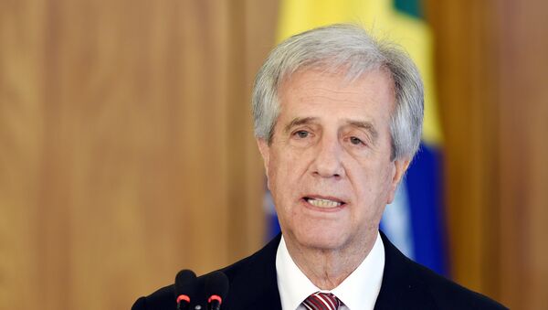Tabaré Vázquez, presidente do Uruguai - Sputnik Brasil