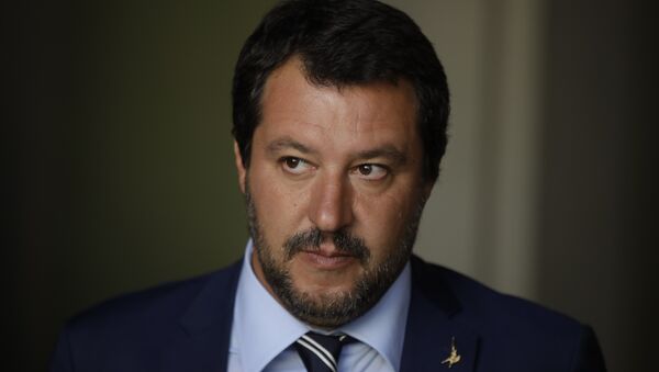 Matteo Salvini, el ministro del Interior de Italia - Sputnik Brasil