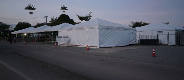 Centro de acolhimento ao imigrante em Pacaraima, Roraima - Sputnik Brasil