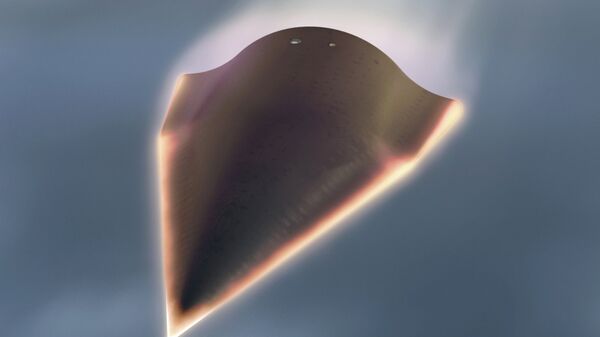 Veículo hipersônico não tripulado, projetado pela DARPA (imagem virtual) - Sputnik Brasil