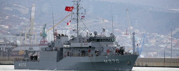 Navio de minas da Marinha turca  - Sputnik Brasil