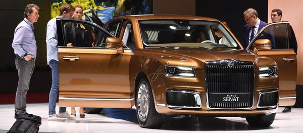 O modelo da Aurus, apresentado no Salão Internacional do Automóvel de Genebra - Sputnik Brasil