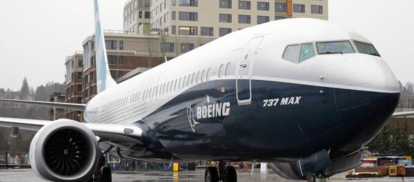 FILE - In this March 7, 2017, file photo, the first of the large Boeing 737 MAX 9 models, Boeing's newest commercial airplane, sits outside its production plant in Renton, Wash - Sputnik Brasil