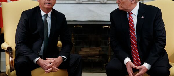 Bolsonaro e Trump na Casa Branca. Bolsonaro e Trump na Casa Branca. - Sputnik Brasil