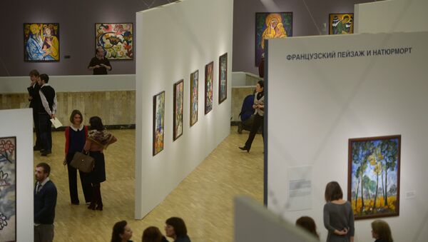 Visitantes da Galeria Tretyakov em Moscou - Sputnik Brasil
