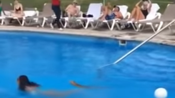 Iguanas causam pânico lutando em hotel e saltando em piscina cheia de turistas - Sputnik Brasil