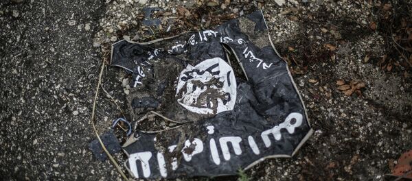 Flag of the Islamic State in the conflict zone - Sputnik Brasil