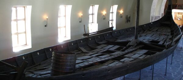 Barco funerário viking no Museu dos Barcos, em Oslo, Noruega (foto de arquivo) - Sputnik Brasil