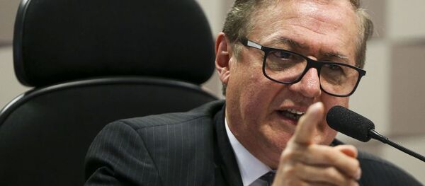 O ministro da Educação, Ricardo Vélez Rodríguez, durante audiência pública da Comissão de Educação, Cultura e Esporte (CE) do Senado - Sputnik Brasil