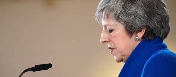 Primeira-ministra britânica Theresa May - Sputnik Brasil